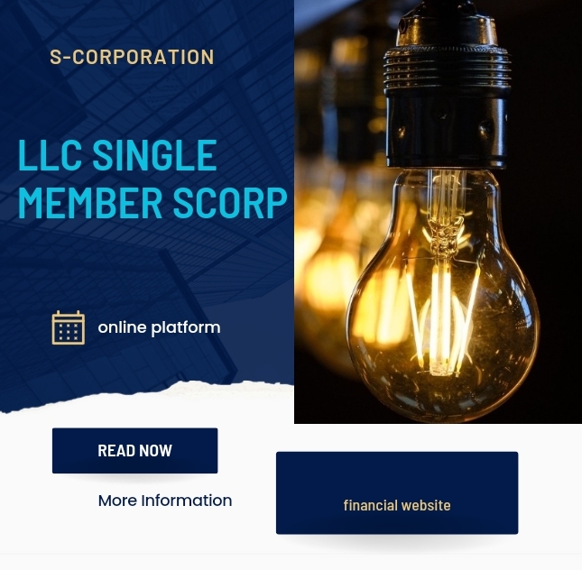 LLC single member Scorp
